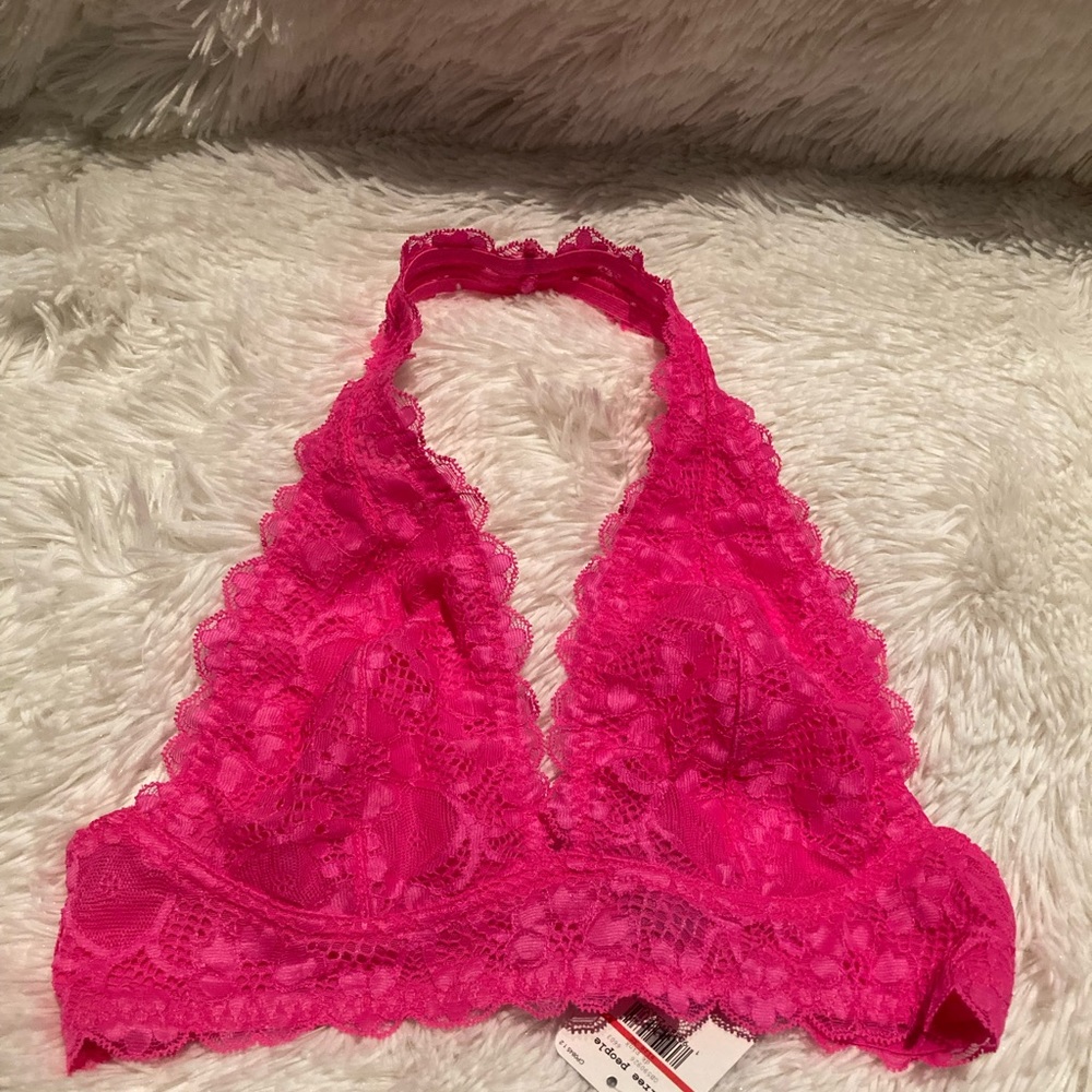 Free People Galloon Lace Halter Bralette